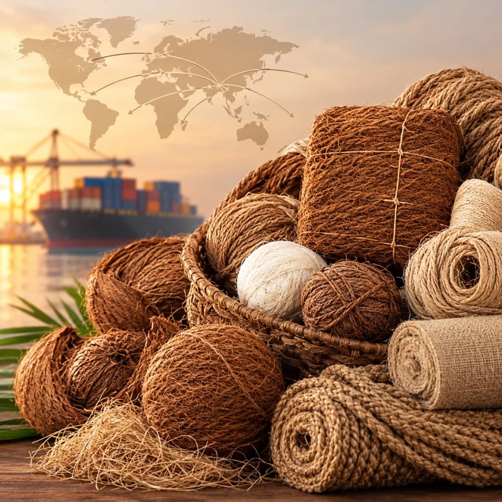 Coir Fibre, Geotextiles and Horticultural Peat Plantae Exports