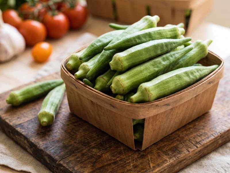 Fresh Okra Ladyfinger Plantae Exports